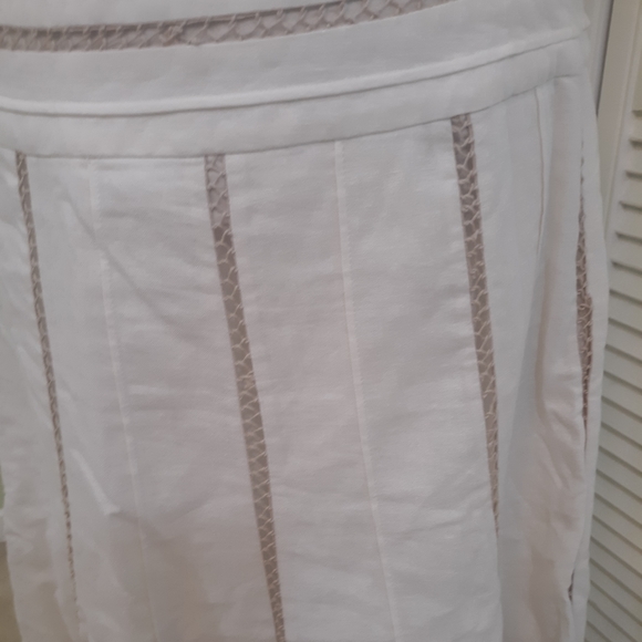 John paul richard linen blend skirt sz 8 *5 - Picture 2 of 6